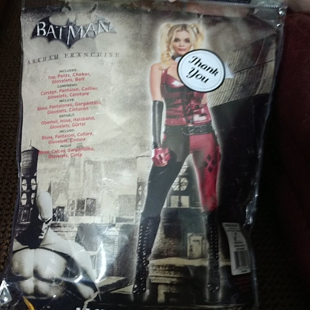 Batman Harley Quinn Arkham Halloween Costume Med